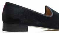 Men's Black Velvet Slipper II