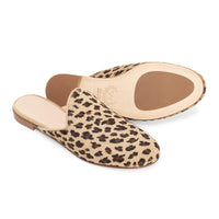 Women's Leopard Pony Hair Mule