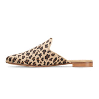 Women's Leopard Pony Hair Mule
