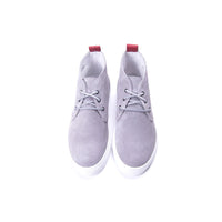 Men's Chukkas - Perforated Grey Suede Chukka