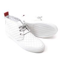 White Quilted Chukka