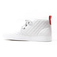 White Quilted Chukka