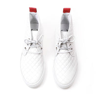 White Quilted Chukka