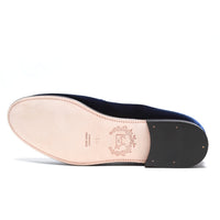 Navy Velvet Slipper