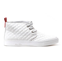 White Quilted Chukka